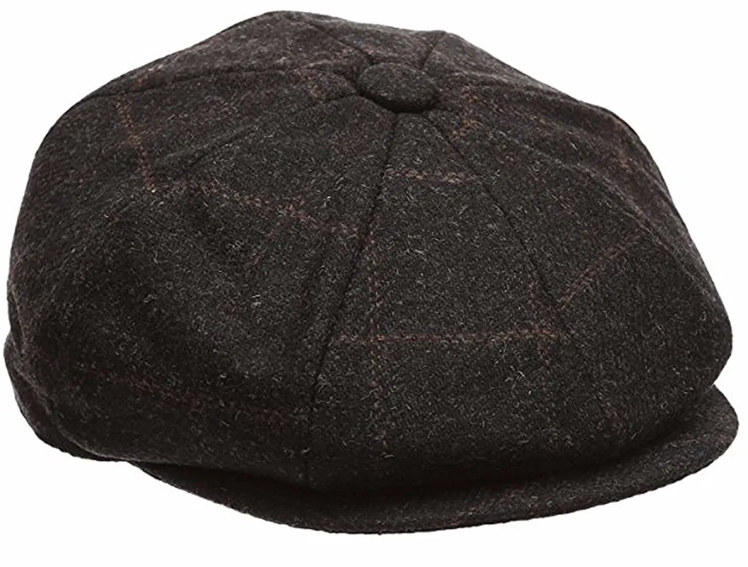 Custom Classic 8 Panel Wool Blend Newsboy Snap Brim Collection Beret Formal Hat All Matching Beret