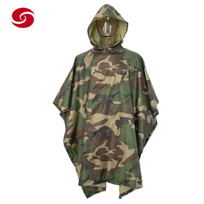 Poncho economico all'ingrosso con poncho militare mimetico in magazzino