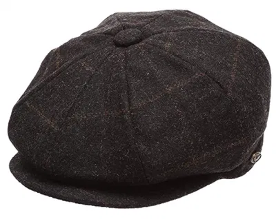 Cappello formale berretto classico personalizzato a 8 pannelli in misto lana da strillone con visiera a scatto, tutti i berretti abbinati