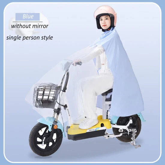 Disegni di rivestimento personalizzati accettati in poliestere + PU Cappotto antipioggia ad alta visibilità Impermeabile impermeabile per motociclisti Poncho